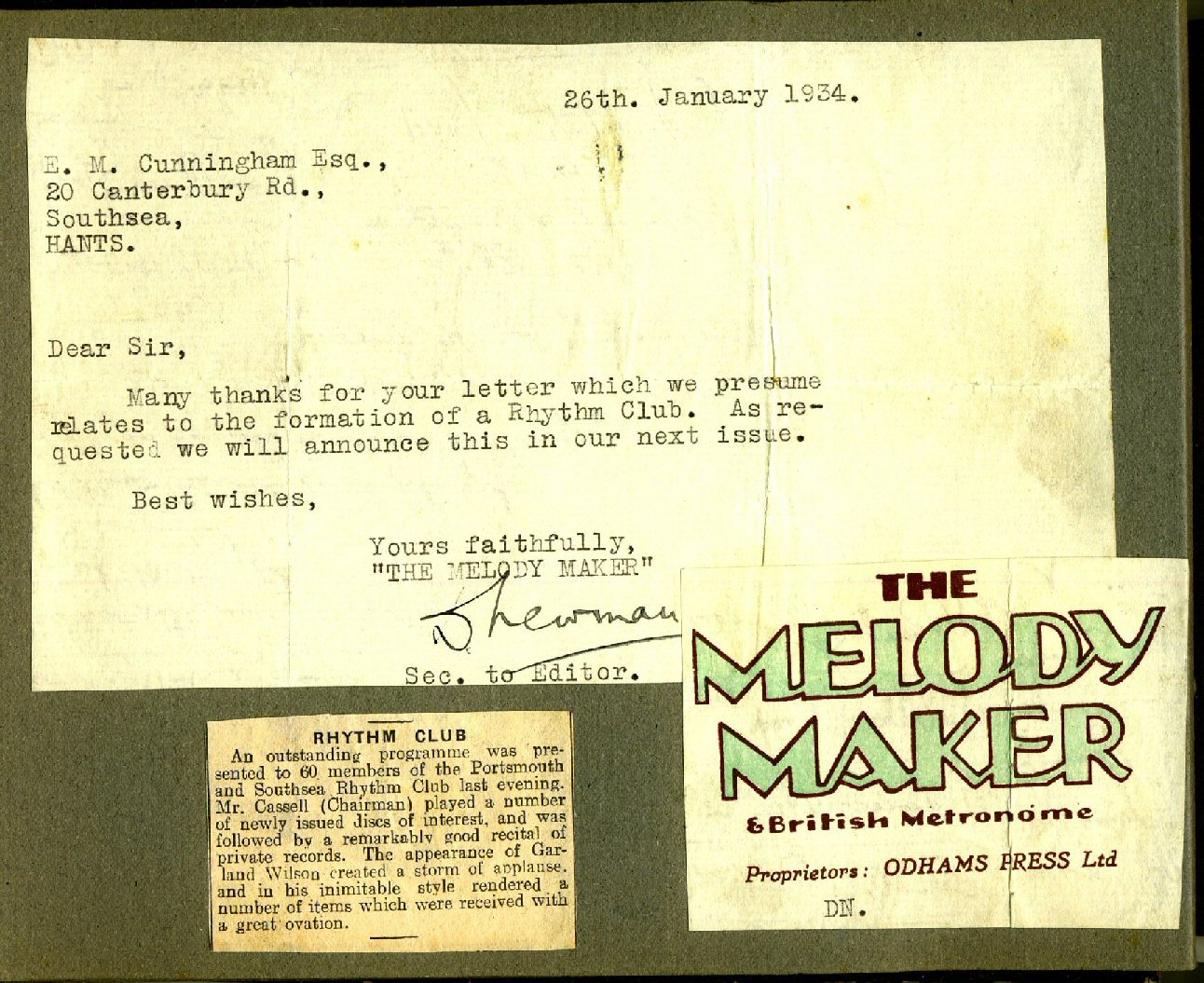 hickman/melody maker